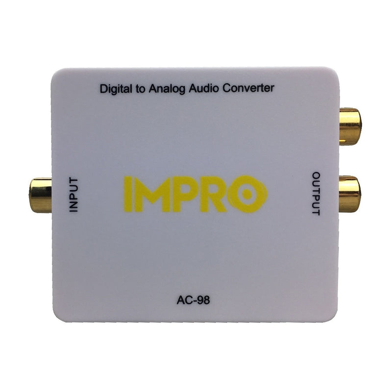 ImPro AC-98 Bộ chuyển đổi âm thanh analog SPDIF/Coaxial Digital sang RCA L/R Analog
