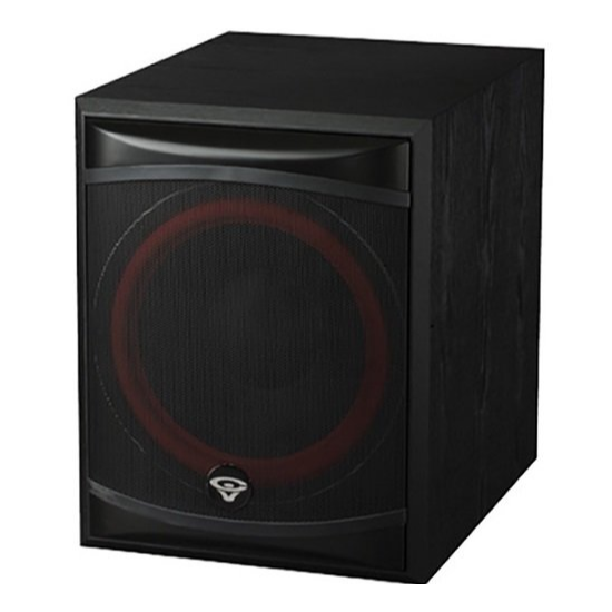 Cerwin Vega XLS-12S 12" Front Firing Powered Subwoofer
