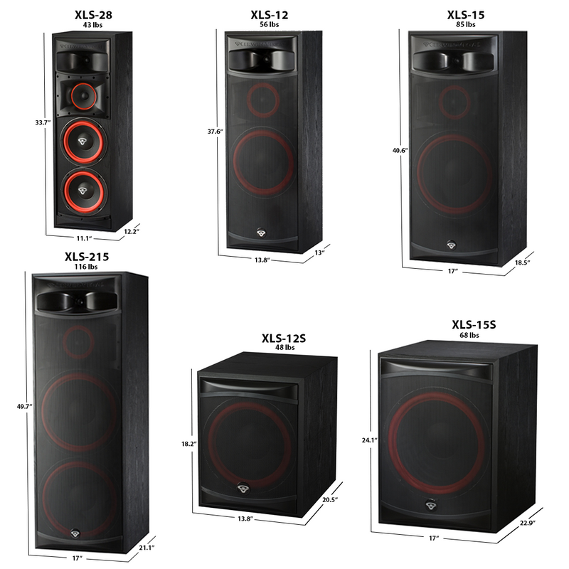 Cerwin Vega XLS-12S 12" Front Firing Powered Subwoofer