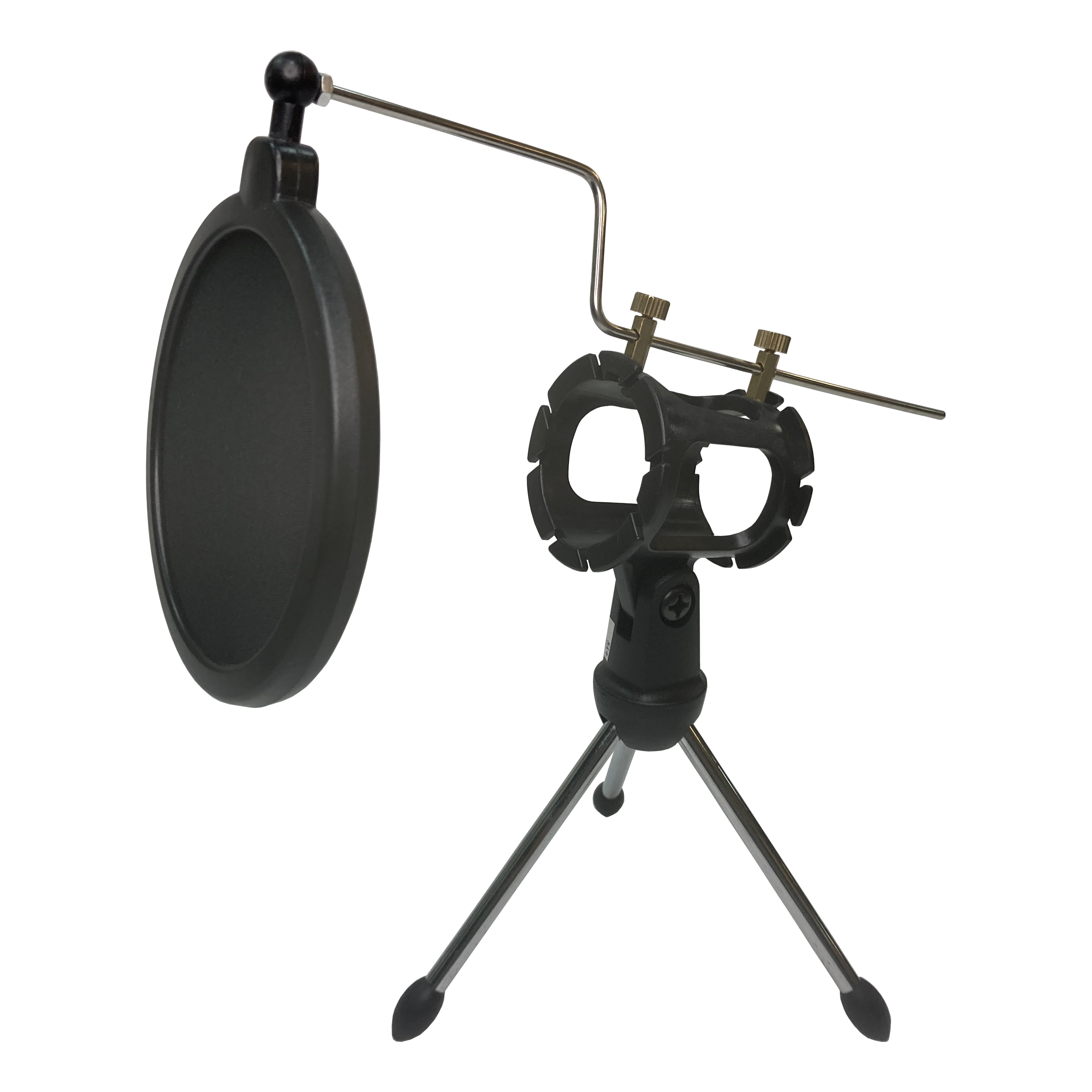 Desktop Wired Mic Stand with Pop Filter