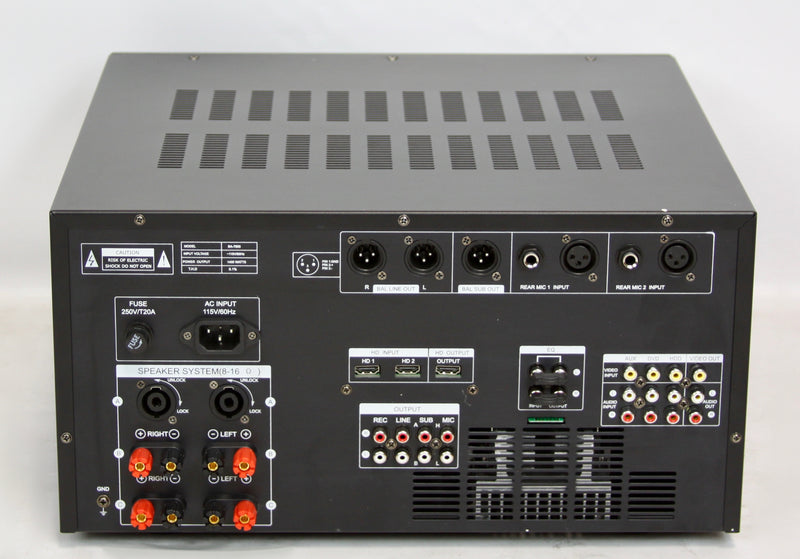 Bason BA-7800 1400W Professional Mixing Amplifier with Optical Input for Smart TV Karaoke
