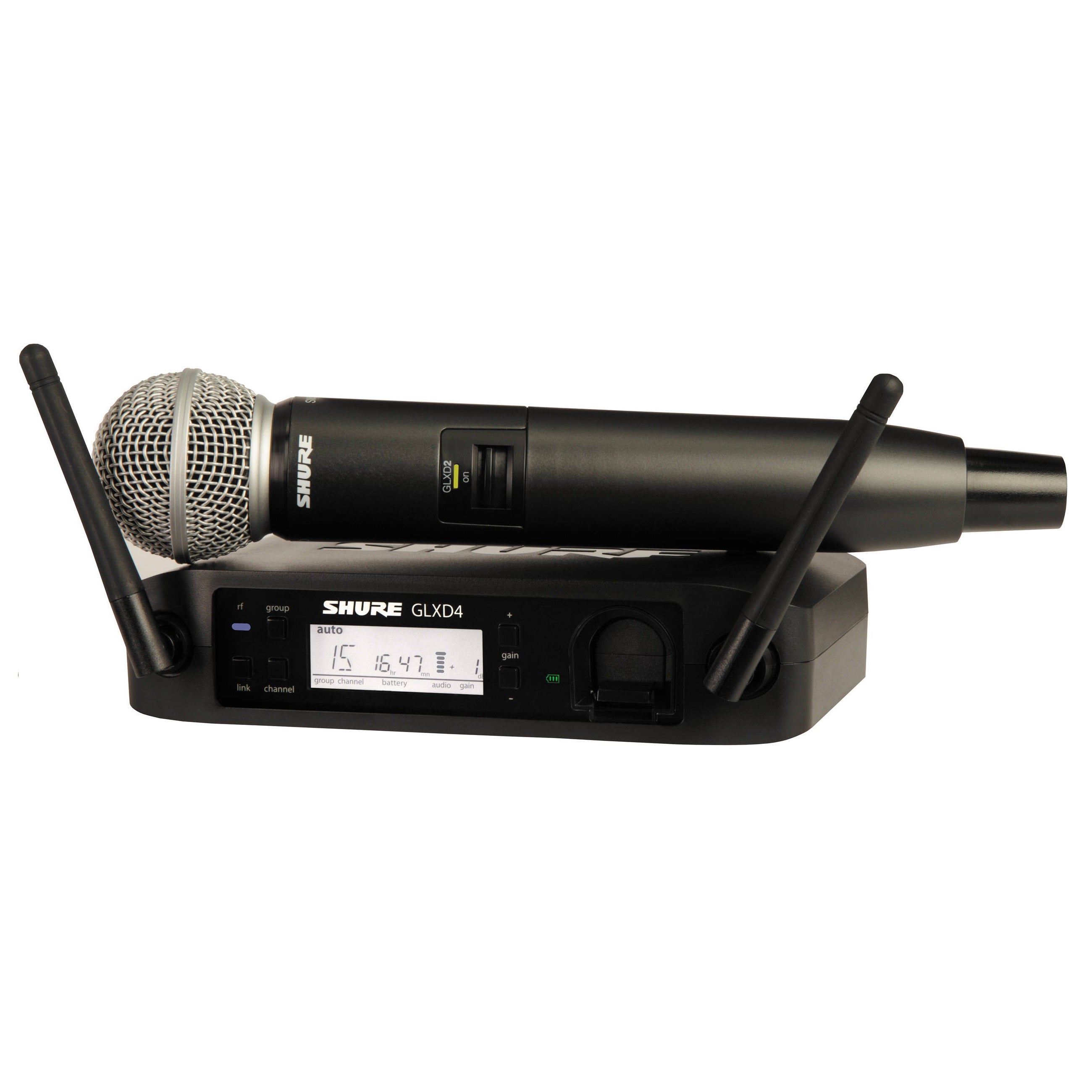 Shure GLXD24/SM58 Rechargeable Handheld Wireless Microphone System
