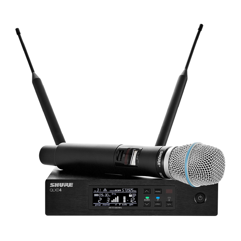 Shure QLXD24/Beta87A Handheld Wireless Microphone System