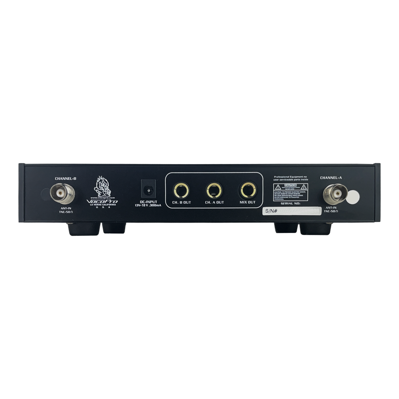 VocoPro UHF-3205 Rechargeable Dual-Channel UHF Wireless Microphone System