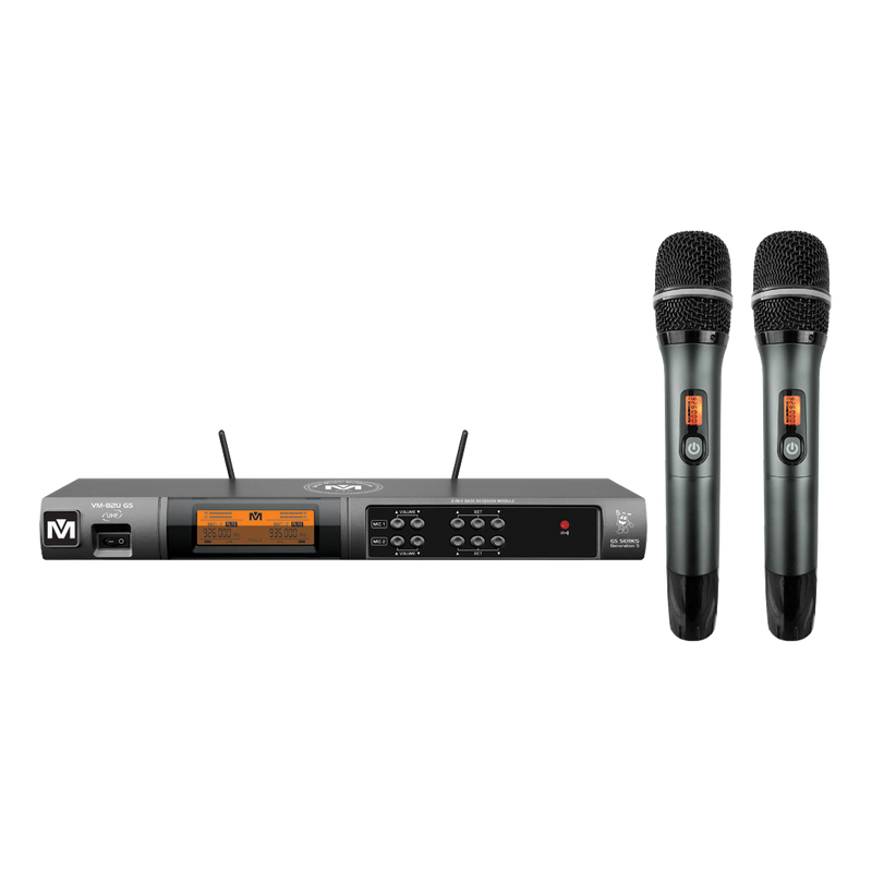 Better Music Builder VM-82U G5 Dual Channel Professional UHF Wireless Microphone System