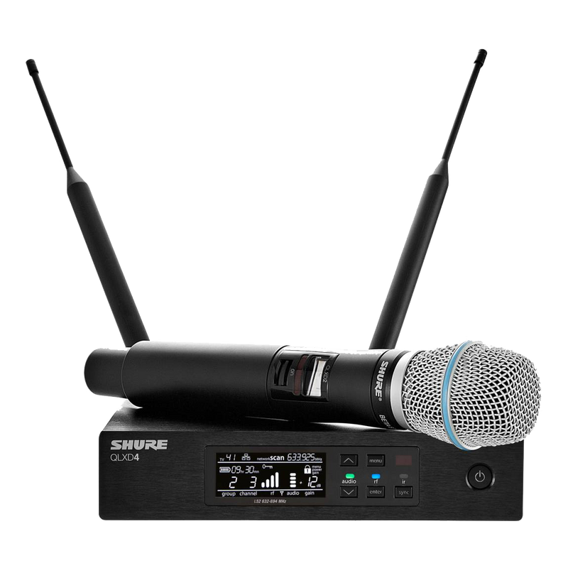 Shure QLXD24/Beta87C Wireless Handheld Microphone