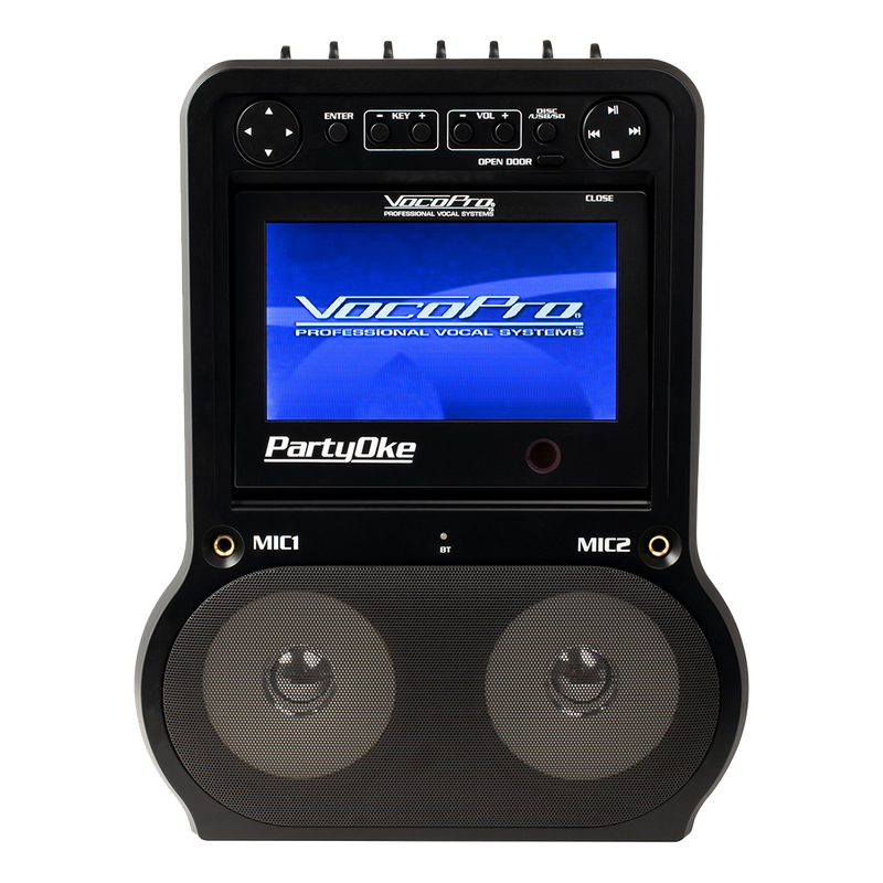 Hệ thống Karaoke Kỹ thuật số VocoPro PartyOke CDG/DVD/Bluetooth với Màn hình 7"
